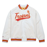 USC Trojans Men's White Lightweight Satin Jacket